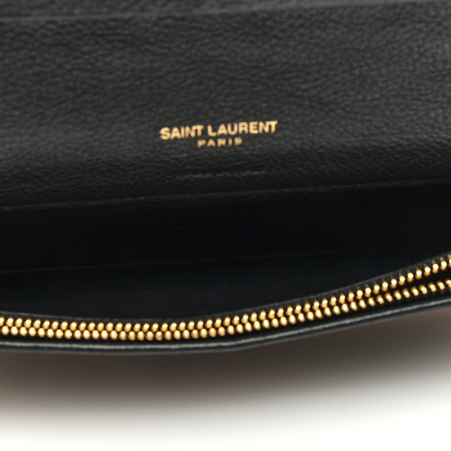 Saint Laurent Calfskin Tiny Monogram Cassandre Wallet Black 5 of 6