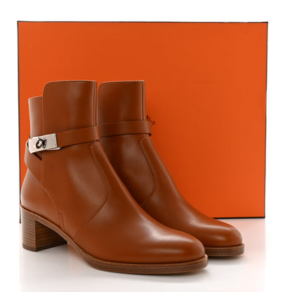 Hermes Calfskin Frenchie 50 Ankle Boots 36 Naturel 9 of 9