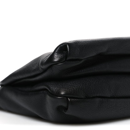 The Row Grained Calfskin Bourse Clutch Black 8 of 9
