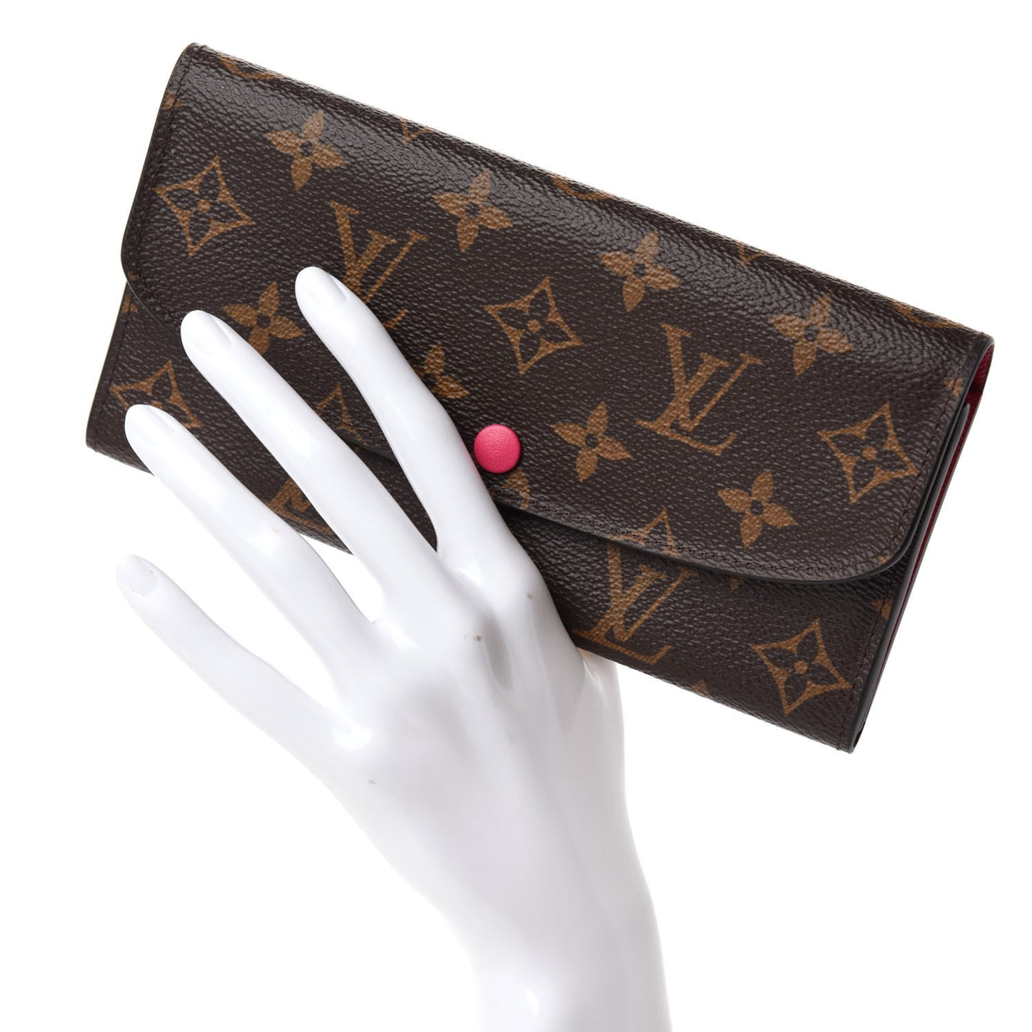 Monogram Emilie Wallet Hot Pink