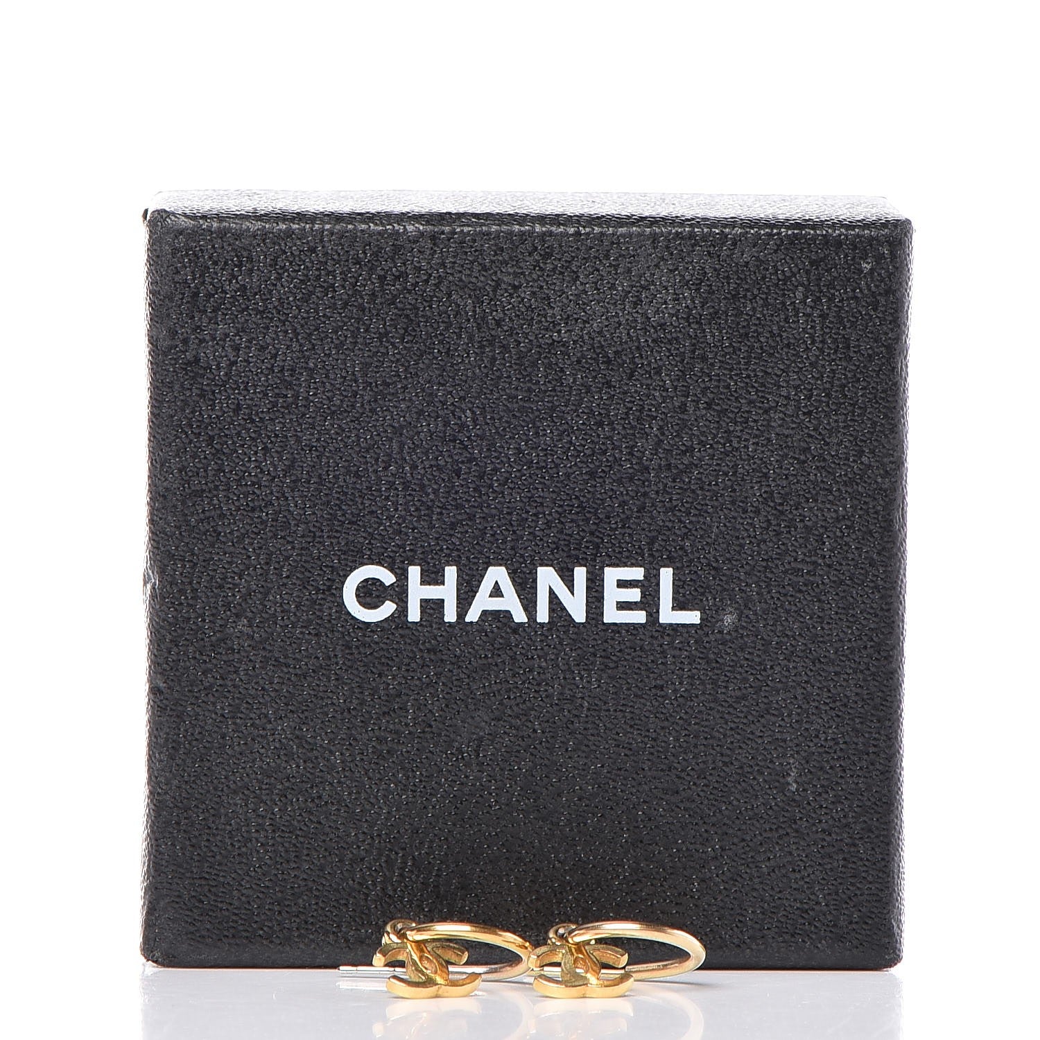 Chanel Metal Drop CC Earrings Gold 4 of 4