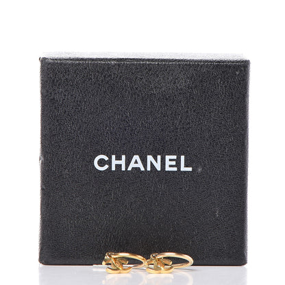 Chanel Metal Drop CC Earrings Gold 4 of 4