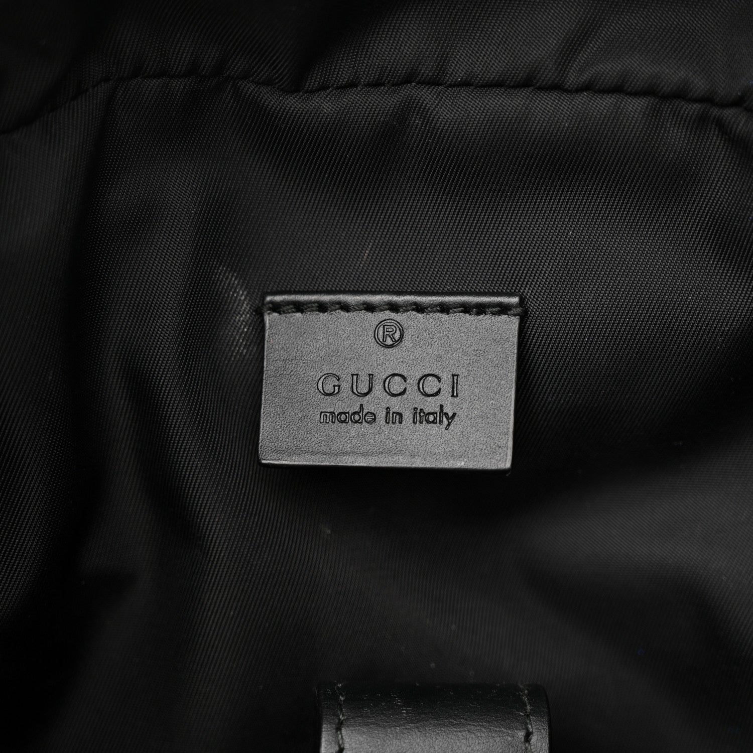 Gucci GG Supreme Monogram Web Dome Backpack Black 6 of 15