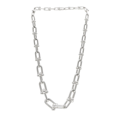 Tiffany Sterling Silver HardWear Graduated Link Necklace 3 of 6