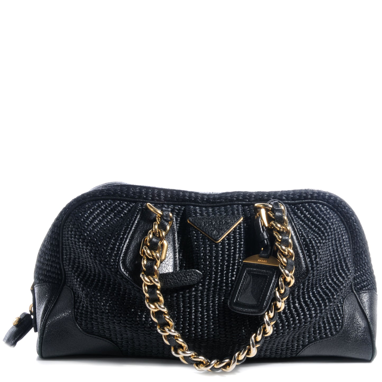 Paglia Cinghiale Frame Tote Black