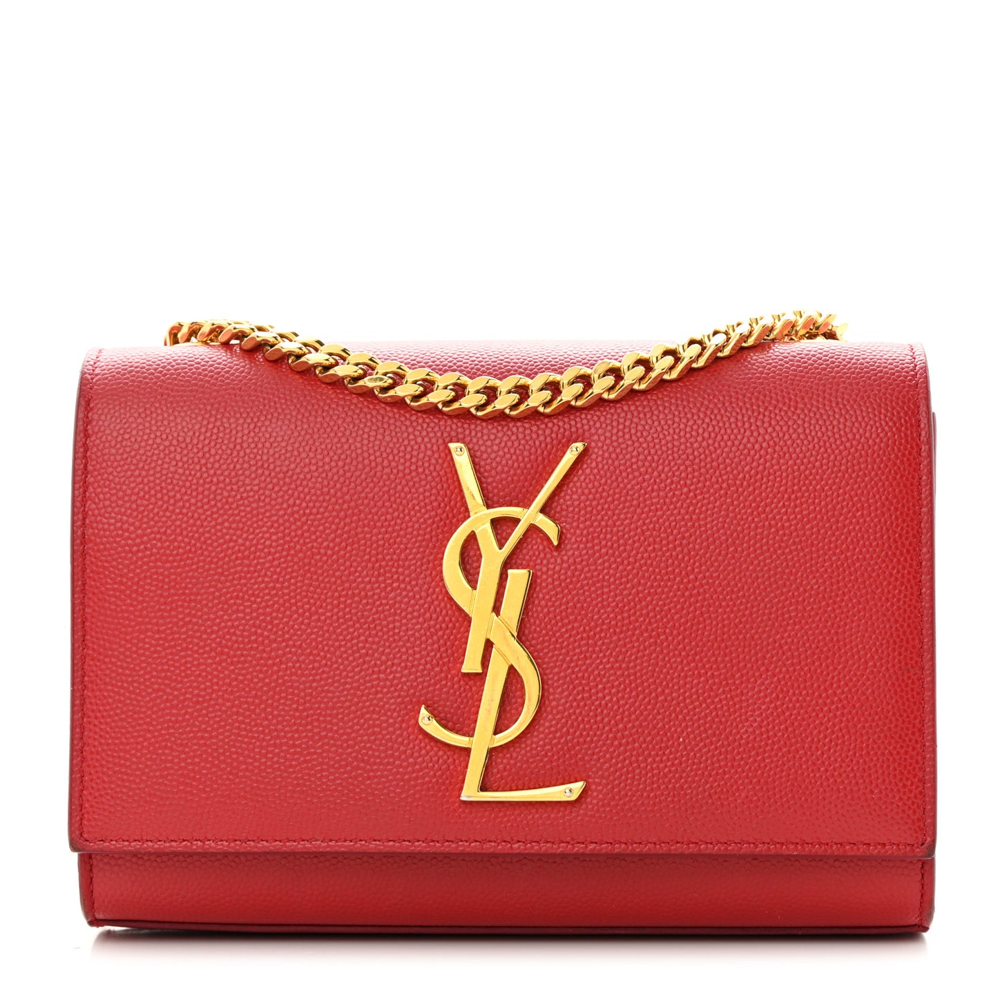 Grain De Poudre Small Monogram Kate Satchel Red