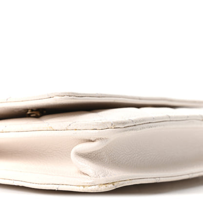 Chanel Caviar Quilted Wallet On Chain WOC White 10 of 11