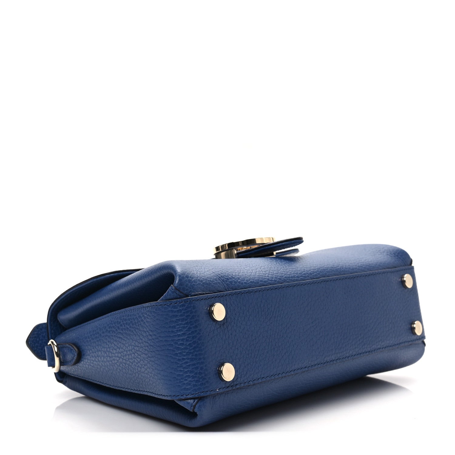 Gucci Dollar Calfskin Interlocking G Top Handle Shoulder Bag Caspian 4 of 8