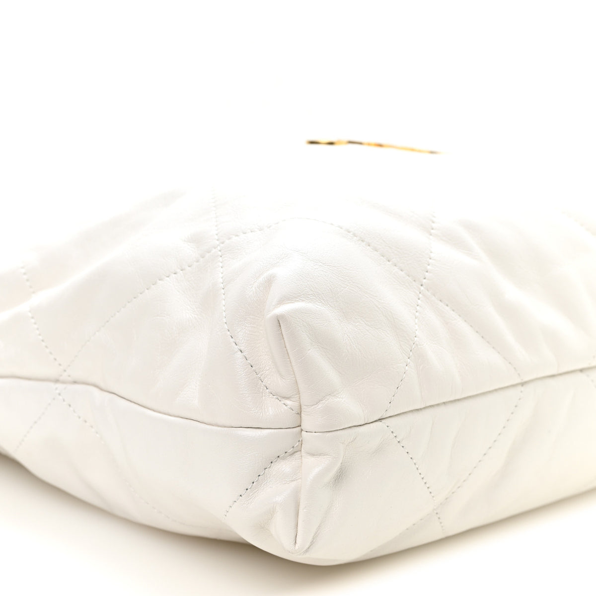 Chanel Shiny Calfskin Quilted Chanel 22 White 10 of 11