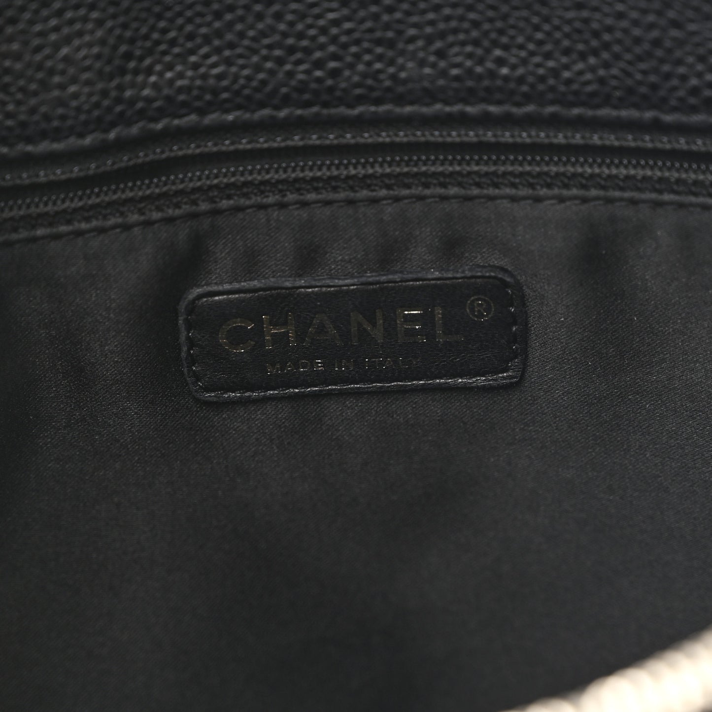 Caviar Quilted Grand Shopping Tote GST Black