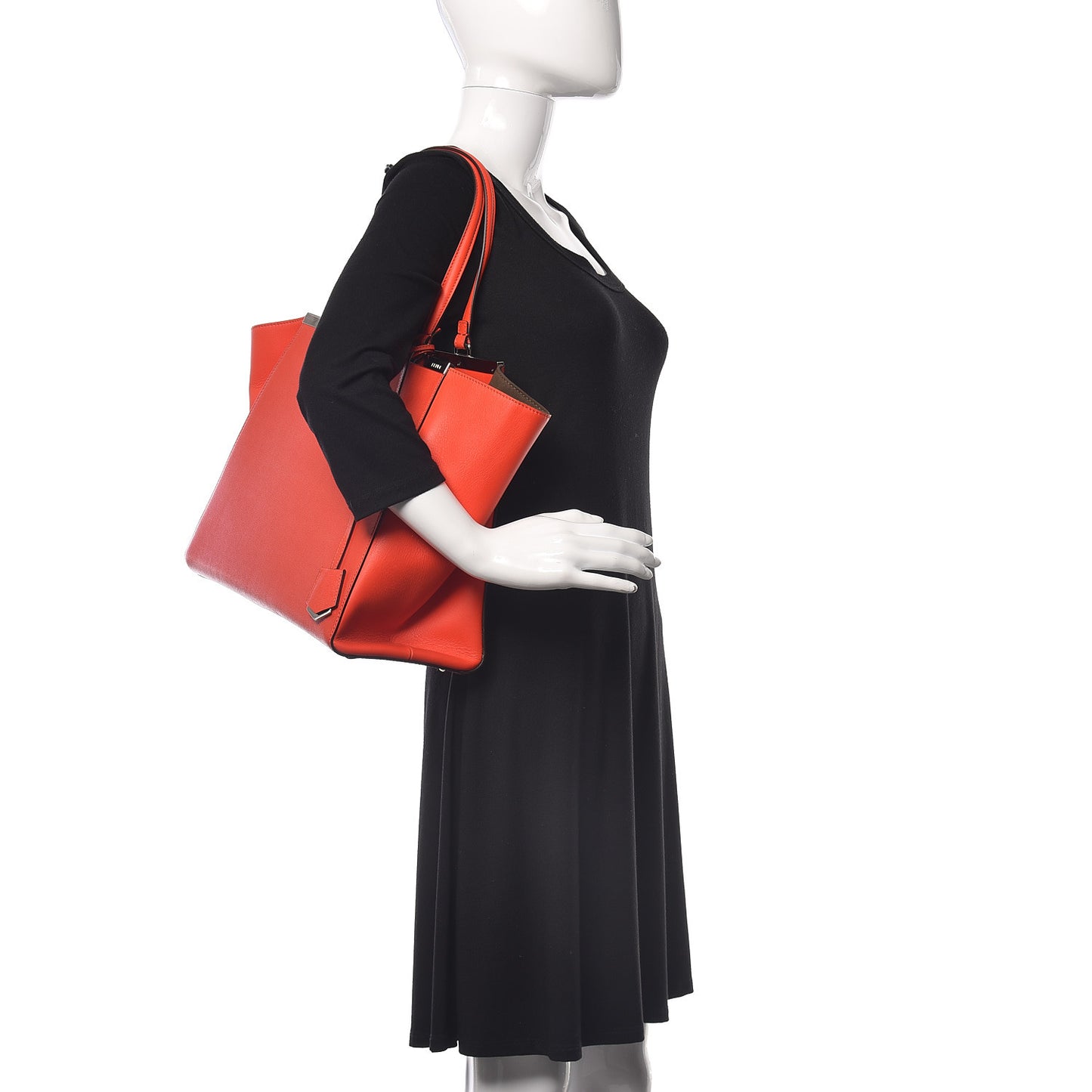 Vitello Elite Flamingo Large 3Jours Tote Papavero