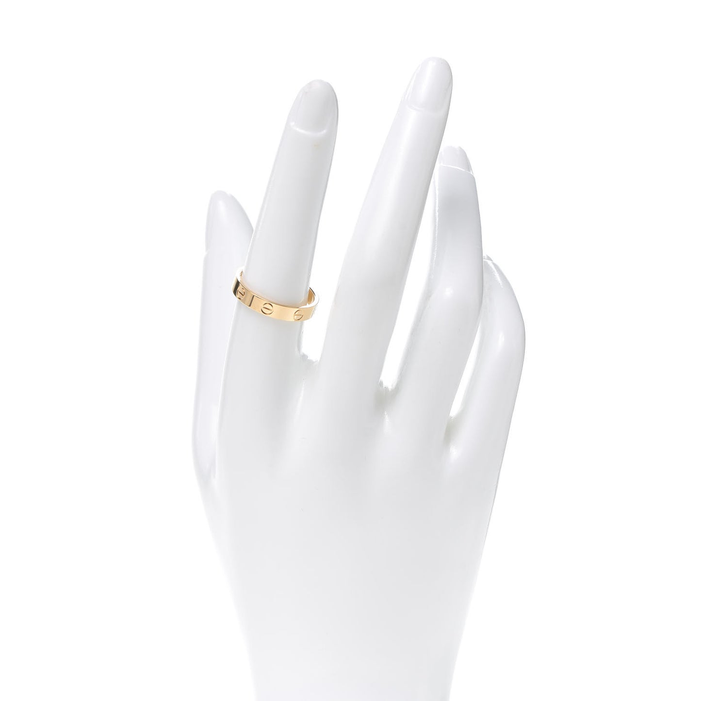 18K Yellow Gold 3.5mm LOVE Wedding Band Ring 56 7.5