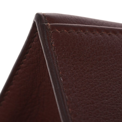 Hermes Evergrain Kelly Pochette Clutch Havane 11 of 14