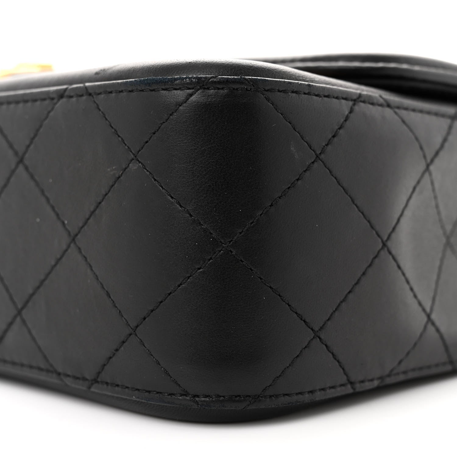 Chanel Lambskin Quilted Medium Elegant CC Flap Brown Black 10 of 13