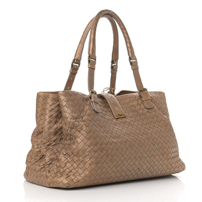 Bottega Veneta Chevre Intrecciato Medium Roma Tote Ottone 3 of 11