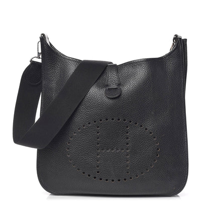 Hermes Taurillon Clemence Evelyne GM Black 1 of 16