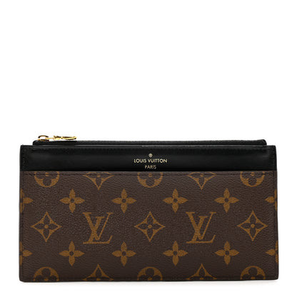 Louis Vuitton Monogram Slim Purse Black 1 of 7