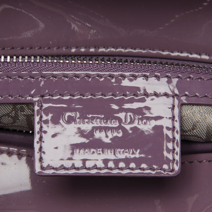 Christian Dior Patent Cannage Medium Lady Dior Purple 6 of 7