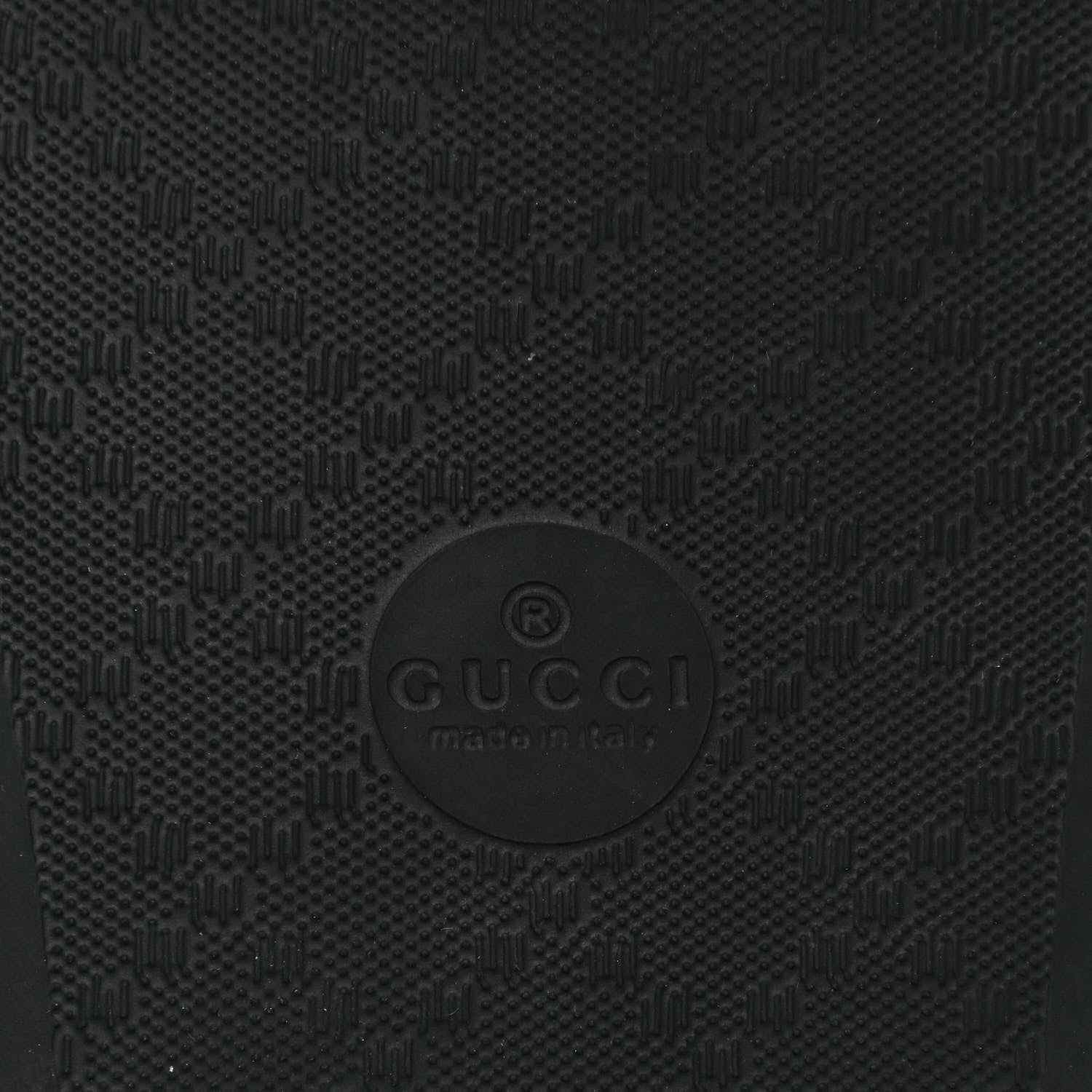 Gucci Rubber Womens Logo Slide Sandals 38 Black 6 of 12