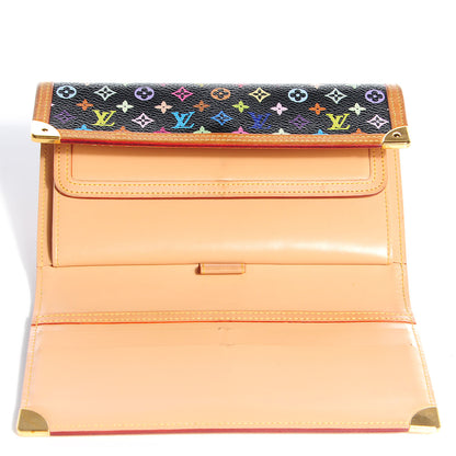 Louis Vuitton Monogram Multicolor Porte Tresor International Wallet Black 5 of 7