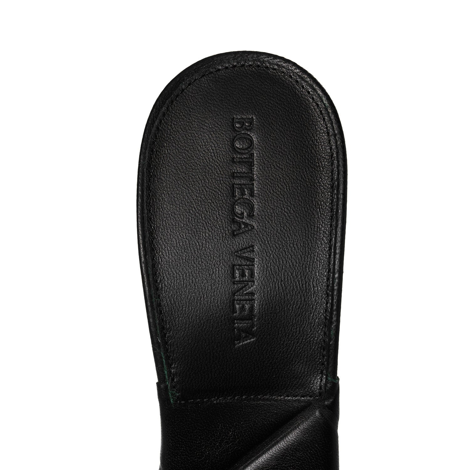 Bottega Veneta Nappa Quilted Rubber Lido Mule Sandals 37.5 Black 7 of 7