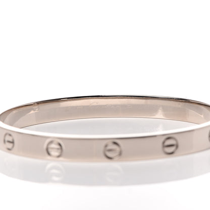 Cartier 18K White Gold LOVE Bracelet 17 8 of 10