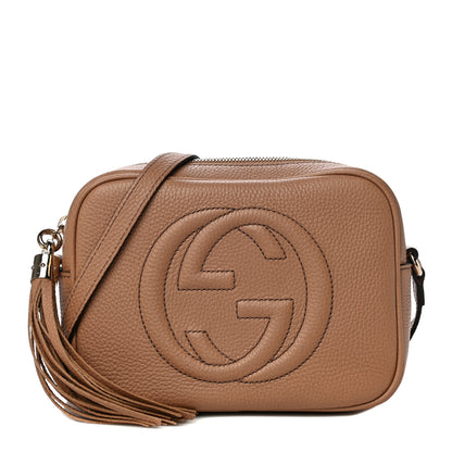 Gucci Pebbled Calfskin Small Soho Disco Bag Camelia 1 of 10