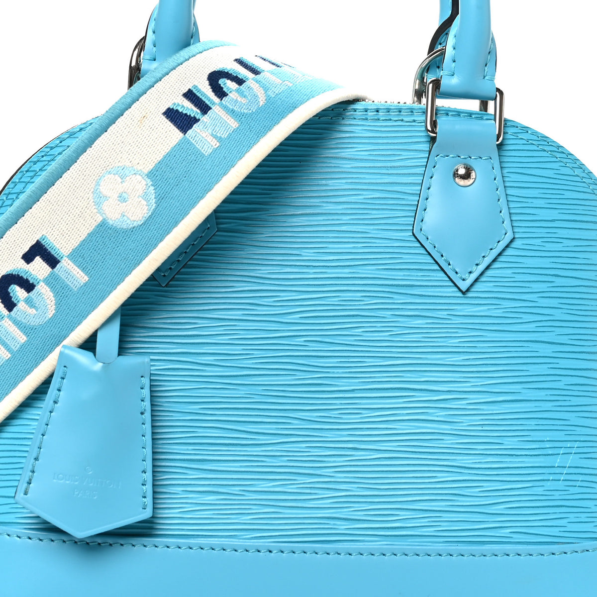 Louis Vuitton Epi Jacquard Alma BB Turquoise 7 of 9