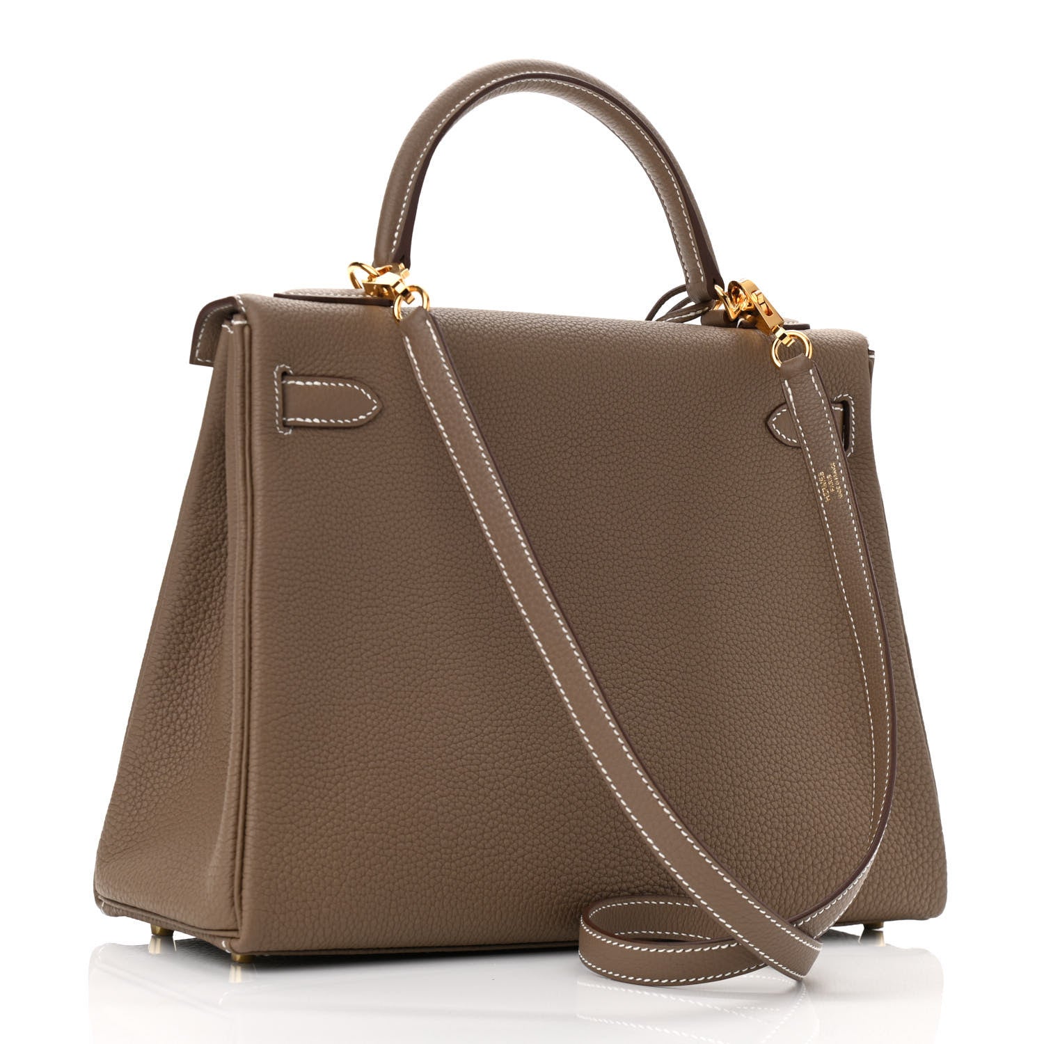 Hermes Togo Kelly Retourne 32 Etoupe 2 of 9
