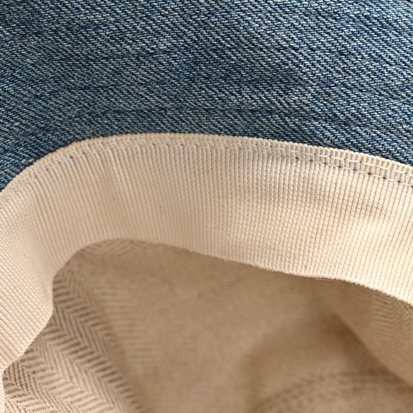 X PAULA'S IBIZA Denim Frayed Fisherman Bucket Hat 58 Blue