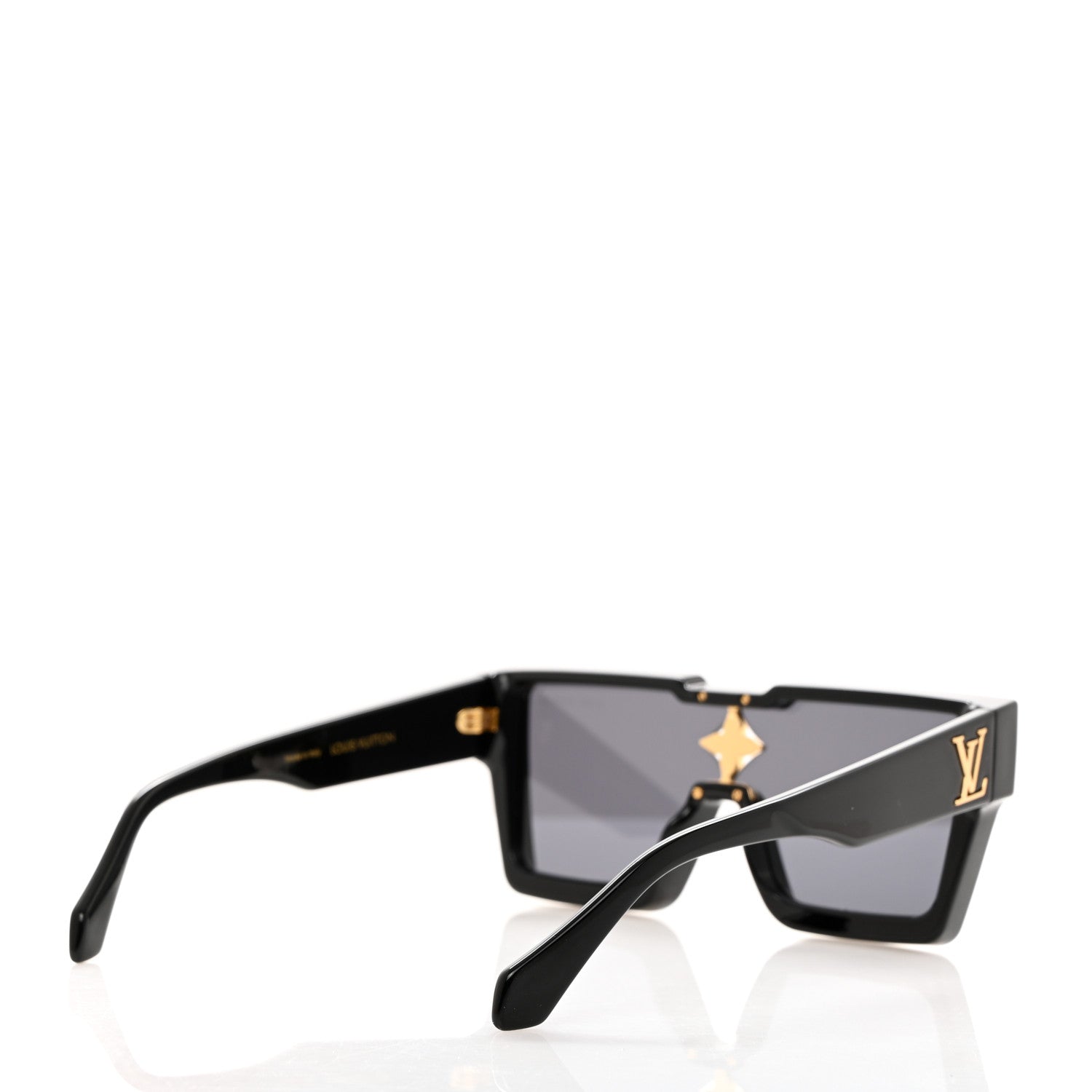 Louis Vuitton Acetate Swarovski Crystal Cyclone Sunglasses Z2053W Black 4 of 8
