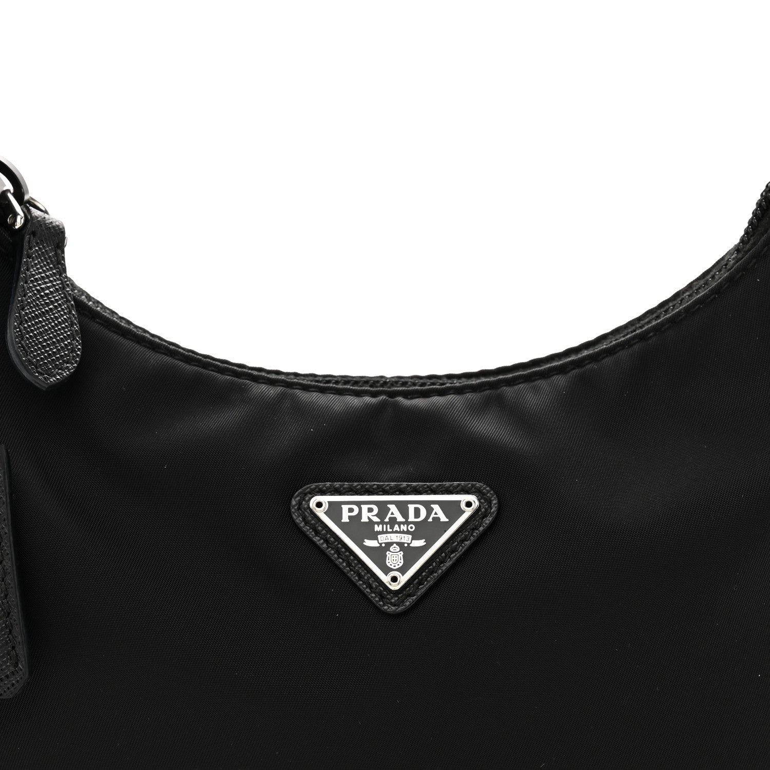 Prada Tessuto Nylon Mini Re-Edition 2000 Bag Black 9 of 12