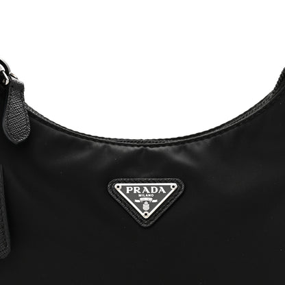 Prada Tessuto Nylon Mini Re-Edition 2000 Bag Black 9 of 12