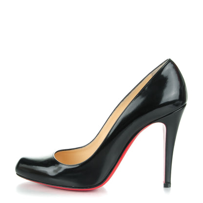 Christian Louboutin Jazz Calfskin Decollete 868 100 Pumps 38 Black 1 of 7