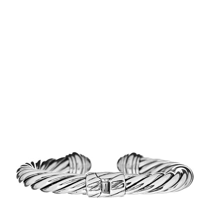David Yurman Sterling Silver Diamond 8.5mm Cable Classics Bracelet 3 of 4