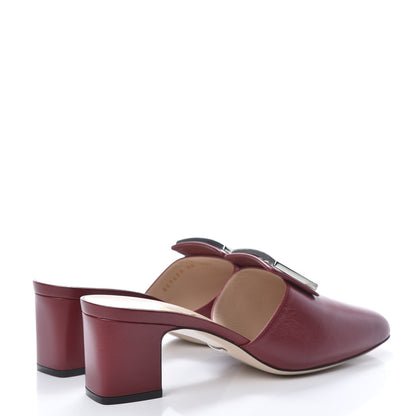 Gucci Malaga Kid Crystal Square G Madelyn Mules 40 Romantic Cerise 4 of 11