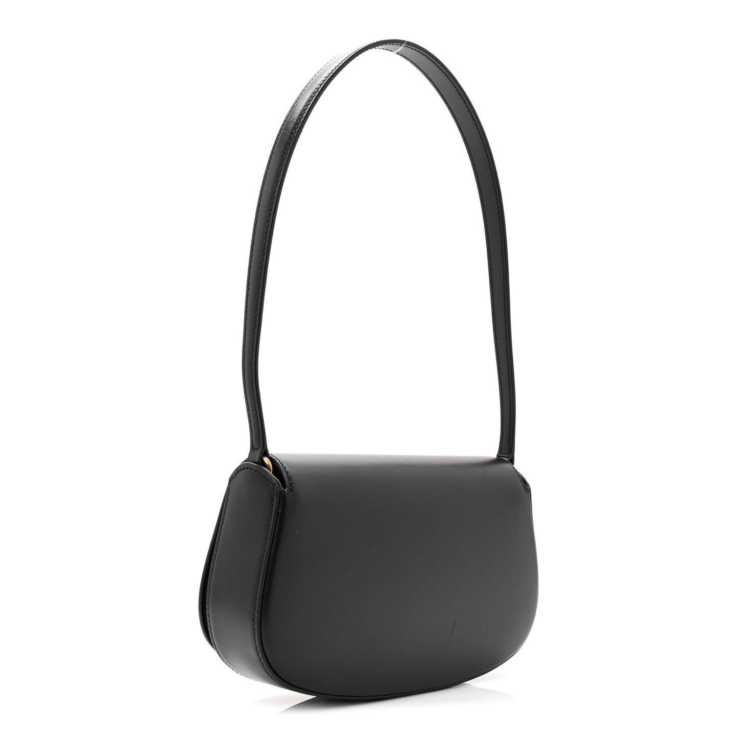 Box Calfskin Mini Voltaire Shoulder Bag Black