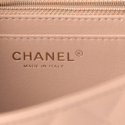 Chanel Lambskin Quilted Mini Rectangular Flap Beige 6 of 11