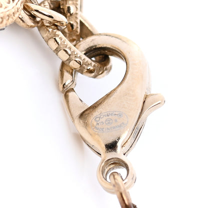 Chanel Pearl Crystal CC Bracelet Gold 4 of 5