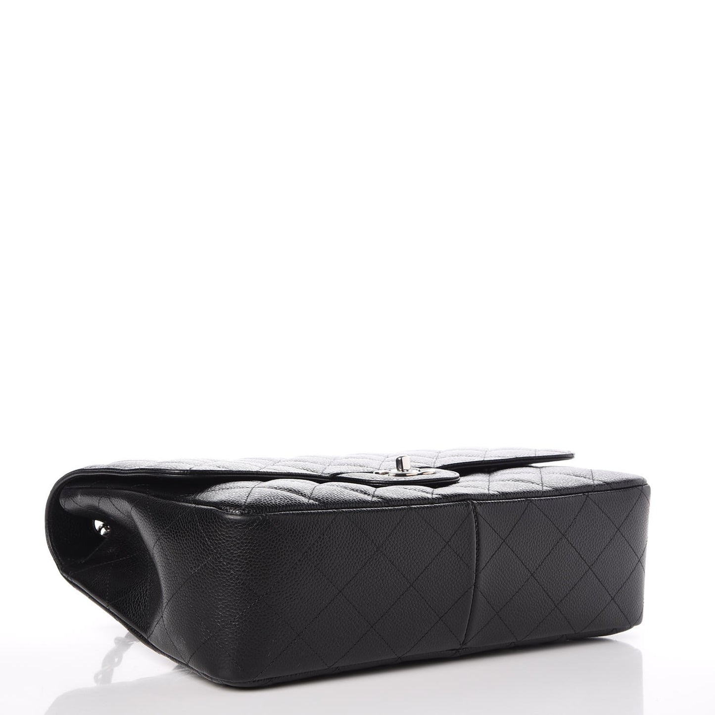 Caviar Quilted Jumbo Single Flap Black
