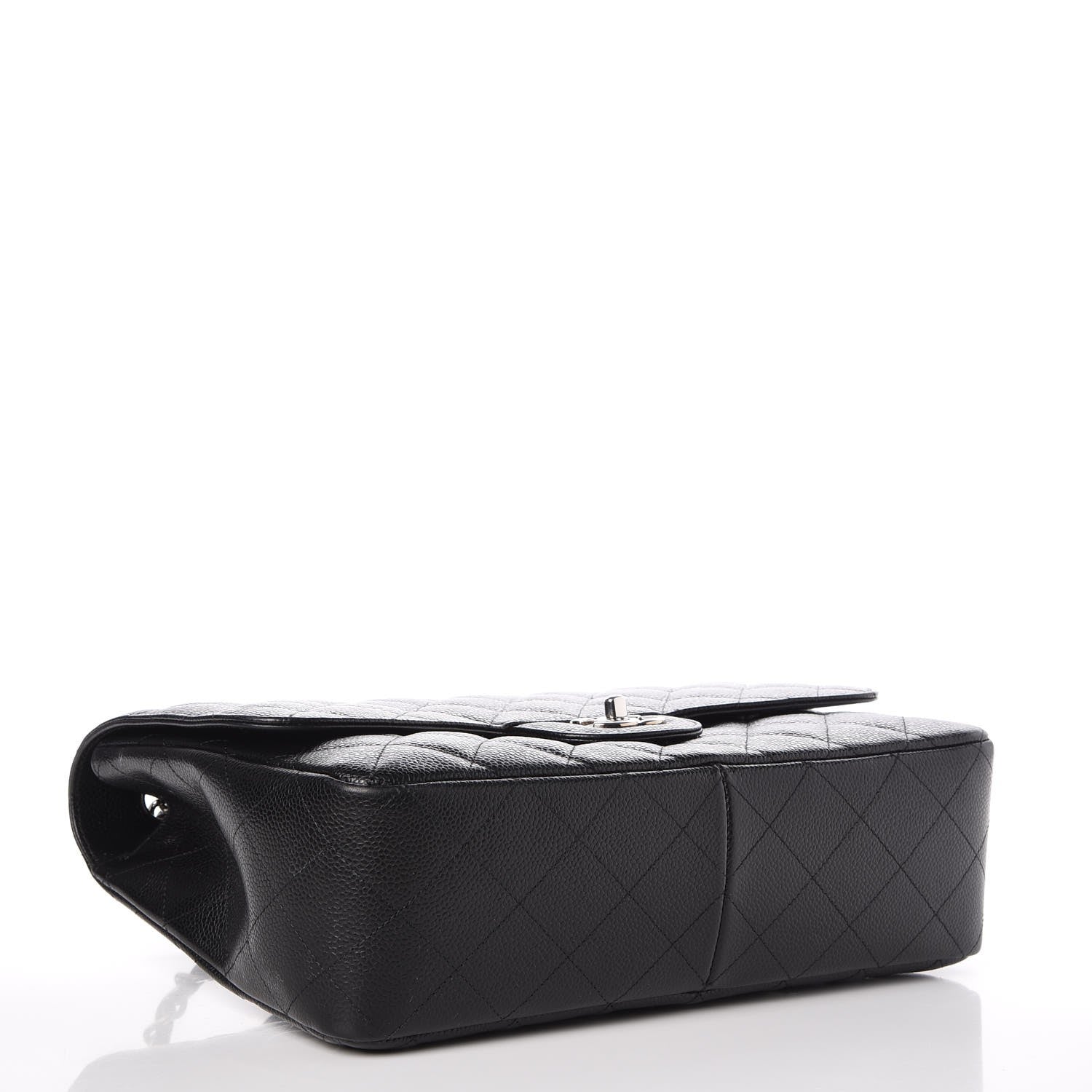 Chanel Caviar Quilted Jumbo Single Flap Black 5 of 9