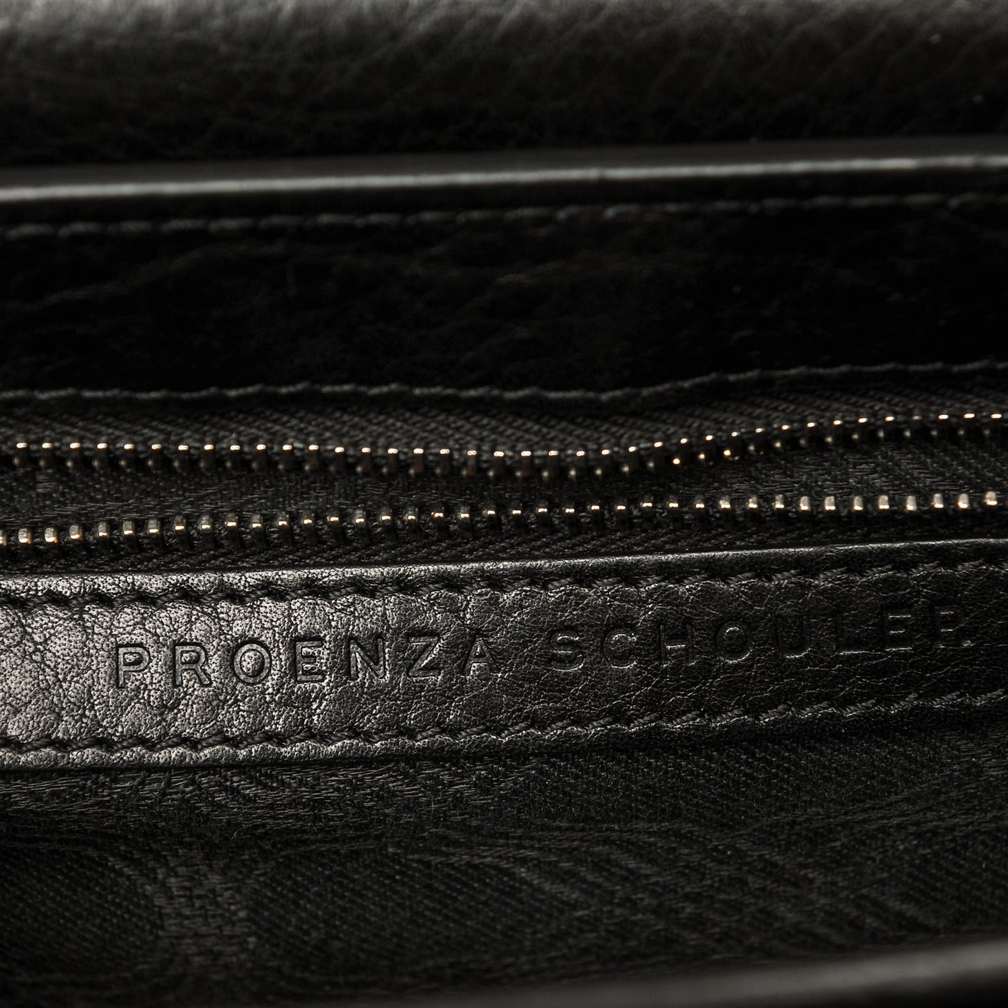 Textured Calfskin Mini PS11 Classic Shoulder Bag Black