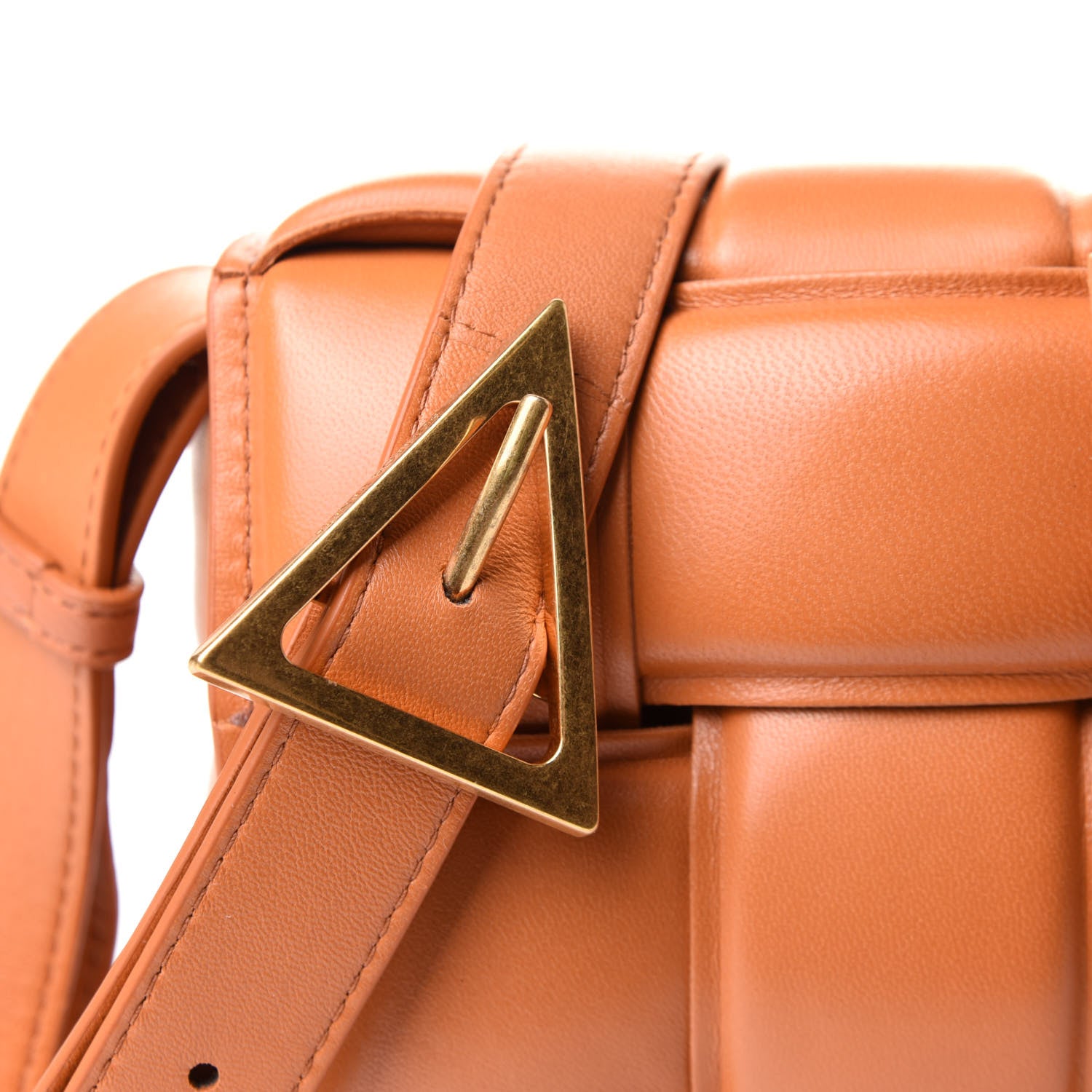 Bottega Veneta Nappa Maxi Intreccio Padded Cassette Crossbody Bag Caramel 7 of 10
