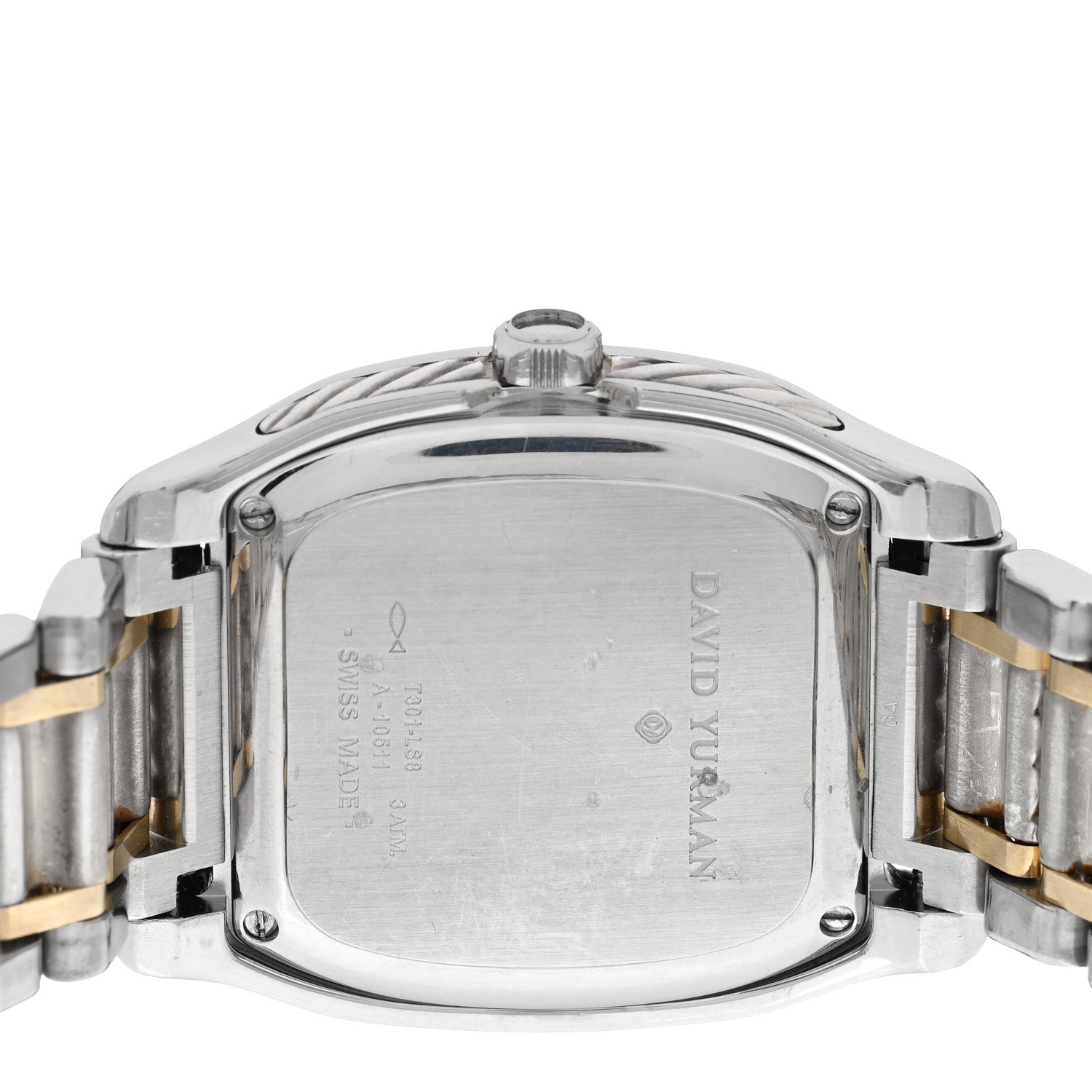 David Yurman Stainless Steel 18K Yellow Gold 35mm Thoroughbred Automatic Watch 4 of 4