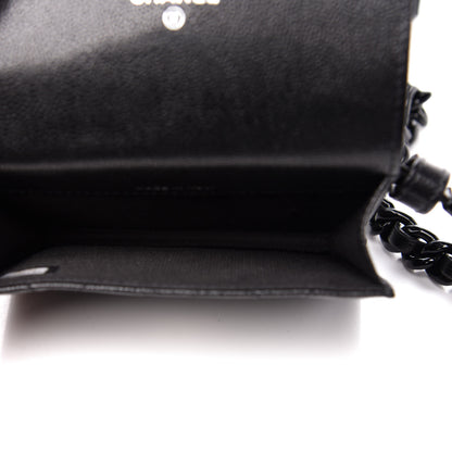 Chanel Caviar Quilted My Everything Belt Flap Card Holder Black 5 of 12