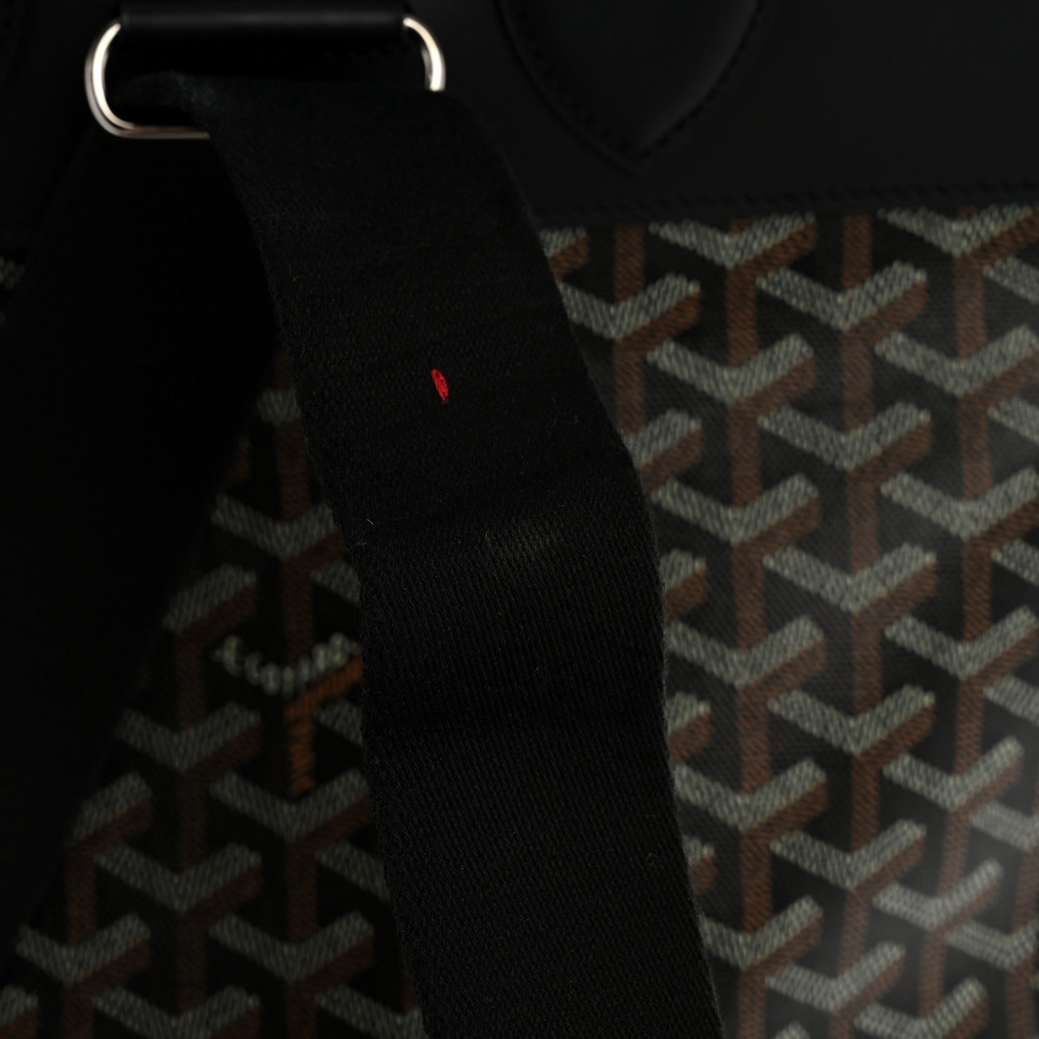 Goyard Goyardine Calfskin Alpin MM Backpack Black 11 of 15