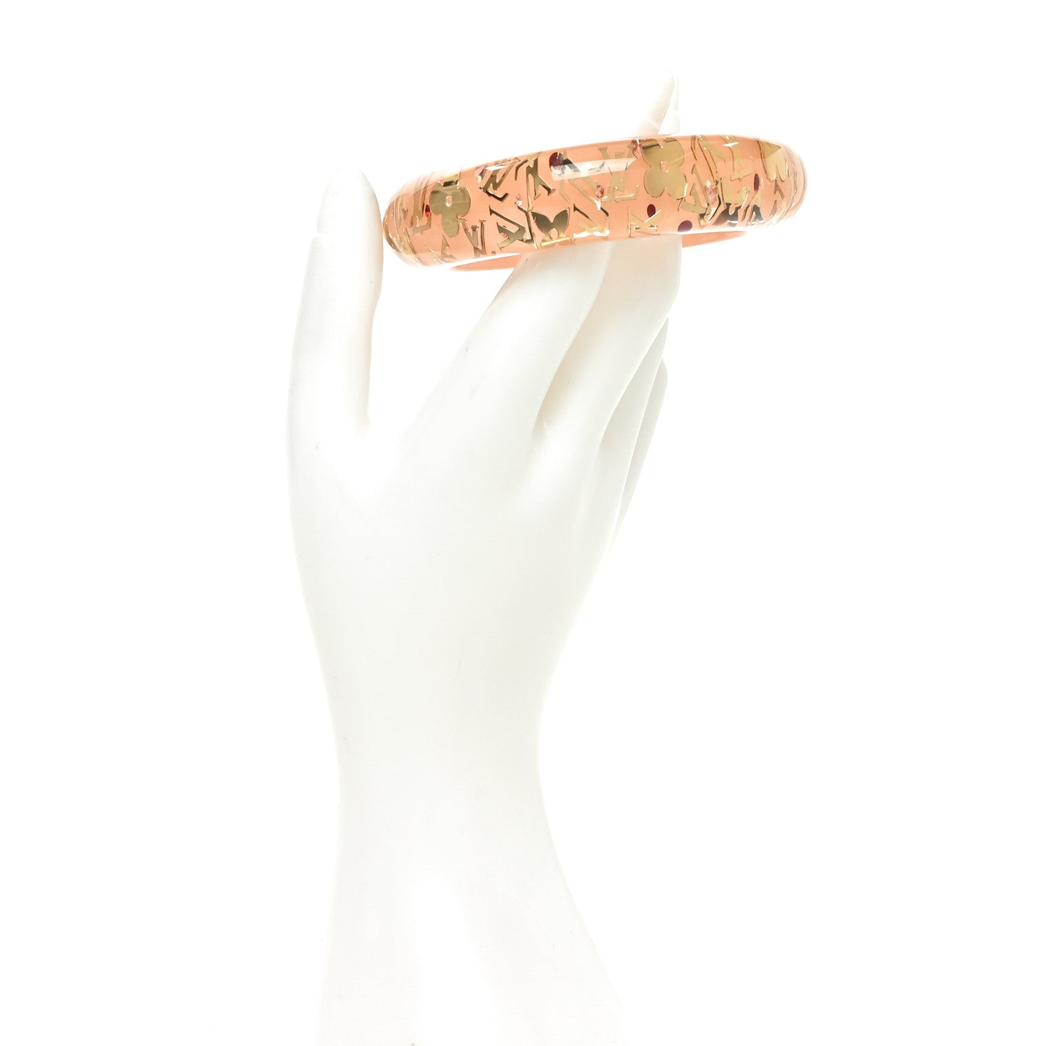 Louis Vuitton Resin Swarovski Medium Inclusion Bracelet GM Rose 2 of 3