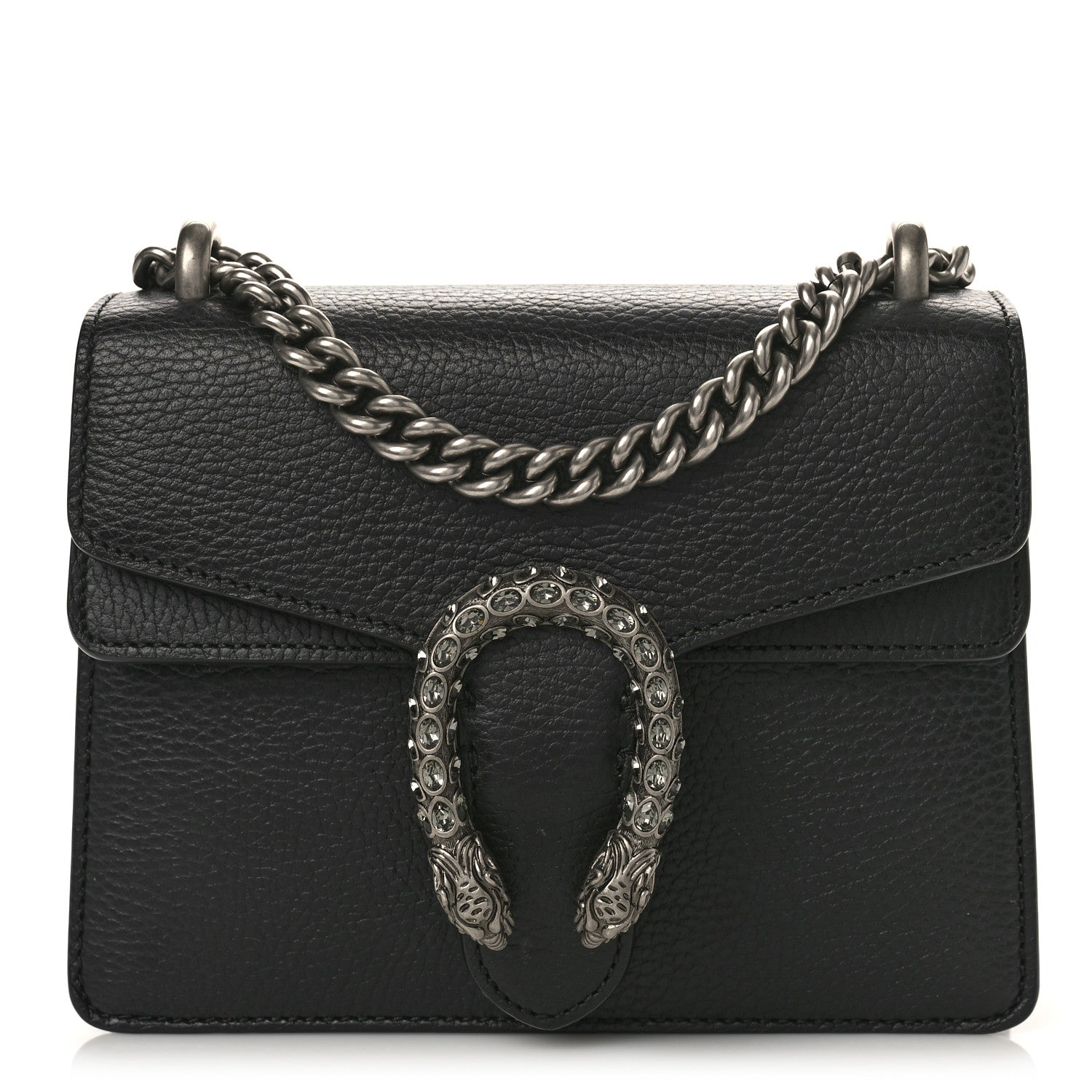 Gucci Calfskin Mini Dionysus Shoulder Bag Black 1 of 8