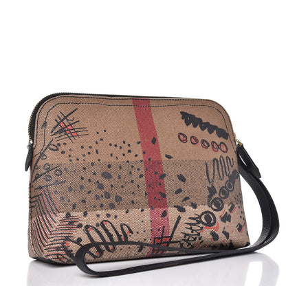 Burberry Coated Canvas Check Large Doodle Pouch 3 of 8