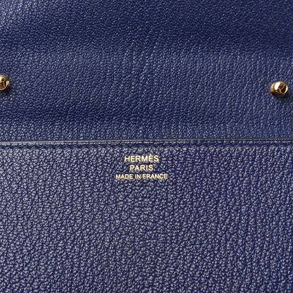 Hermes Chevre Mysore Clic 16 Wallet Blue Encre 5 of 6